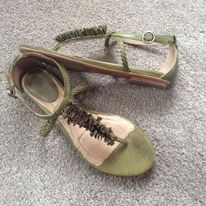 Frye Laurel Flower T-Strap Sandal